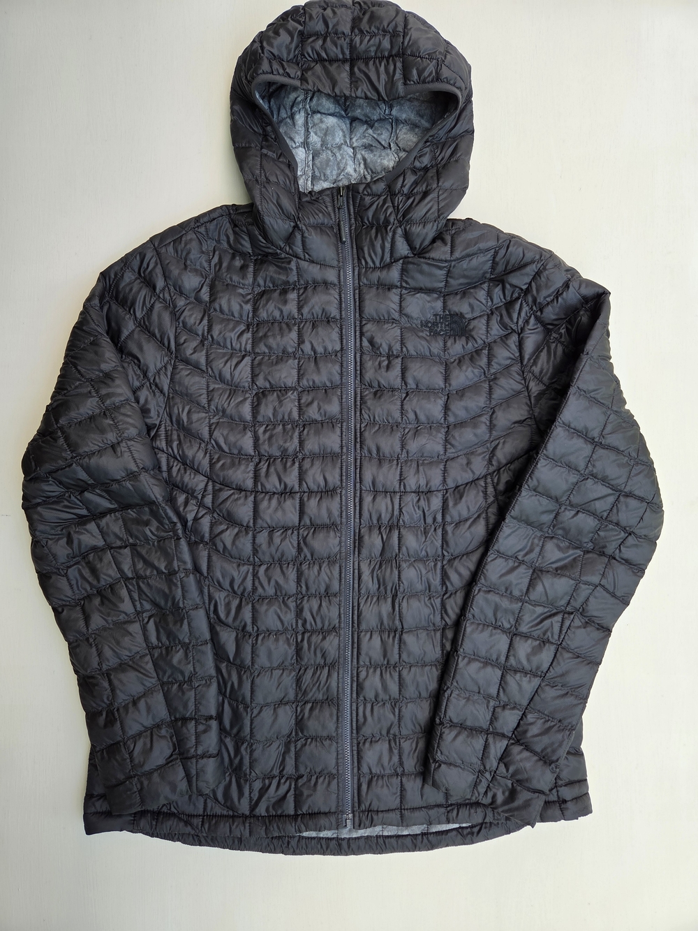 The North Face Men's Thermoball Eco Hooded Puffer Jacket Black Size-Large
